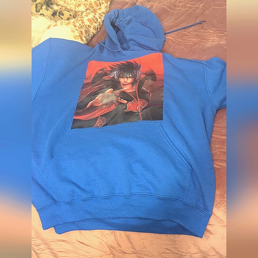 Naruto Graphic Blue Hoodie